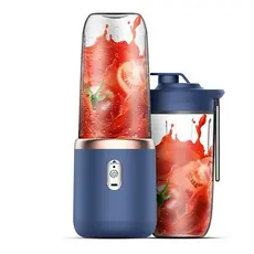 Liquidificador Portátil Elétrico 400ML 6 Lâminas Mini Mixer para Suco Leite e Smoothie