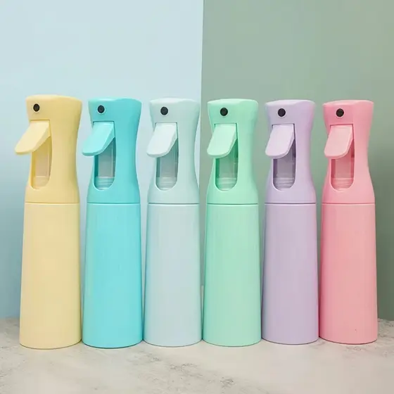 Borrifador Profissional Jato Contínuo Névoa Fina 200ml Para Cabelos Cachos Salão E Barbearia Premium