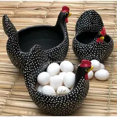 Galinha de Barro Porta Ovos - 12 ovos / 24 ovos / 36 ovos