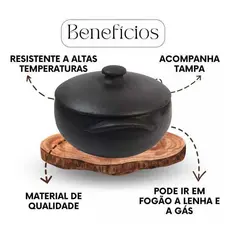A Legítima Panela de Barro Capixaba Para Moqueca e Pirão 1 Litro
