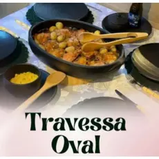 MELHOR PREÇO - Travessa Oval de Barro Capixaba Para Lasanha