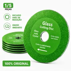 Disco Diamantado Para Corte de Vidro Piso Porcelanato e Cerâmica 100mm x 20mm Serra Profissional