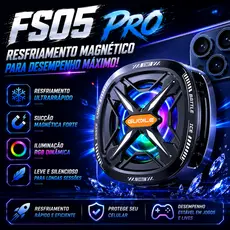 FS05 Pro Game Phone Radiador Ventilador de resfriamento magnético RGB leve removível