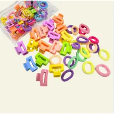 Kit 18 Unidades De Elasticos De Cabelo Elásticos Coloridas , Mini Rabo De Cavalo Definidos Para Meninas E Crianças