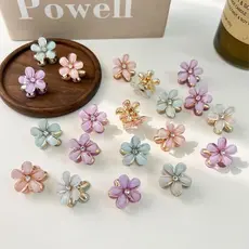 Kit 6 Mini Grampos de Cabelo de Flores, Grampos de Cabelo de Meninas, Acessórios de moda fofos