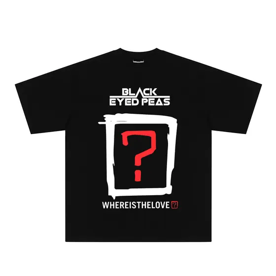 Music.Soul Camiseta Unissex Black Eyed Peas  Hip Hop Rap Algodão Largo Confortável Estilosa Moderna Casual