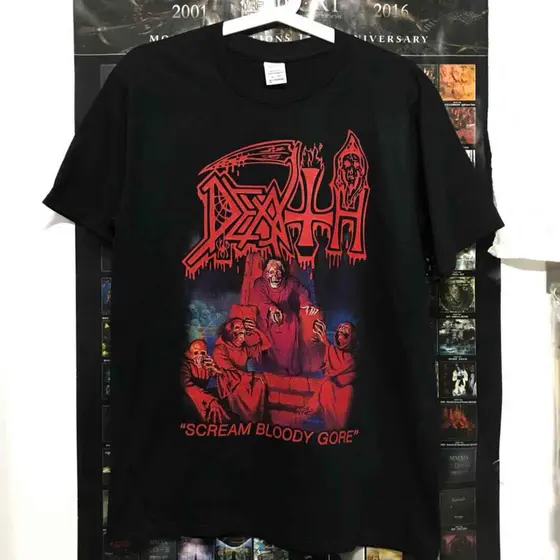 Music.Soul Camiseta Unissex Death Death Metal Clássico Metalheads Única 100% algodão