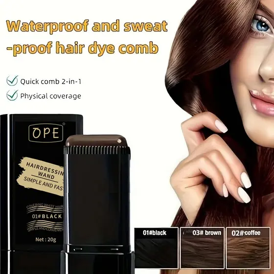 Pente De Tintura De Cabelo Doméstico À Prova D'água E De Suor Multifuncional Sem Manchas 20G
