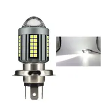Luz De Projetor LED H4 6500K De Alto Desempenho Para Motocicletas-360 ° Visão
