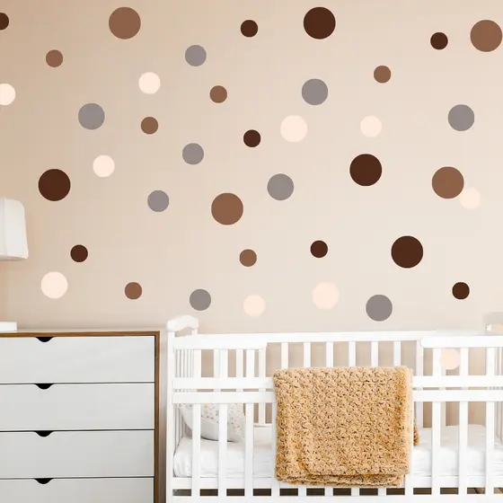 Adesivos De Parede 200 Bolinhas De 2,3,4 E 5cm Escolha A Cor OFERTA