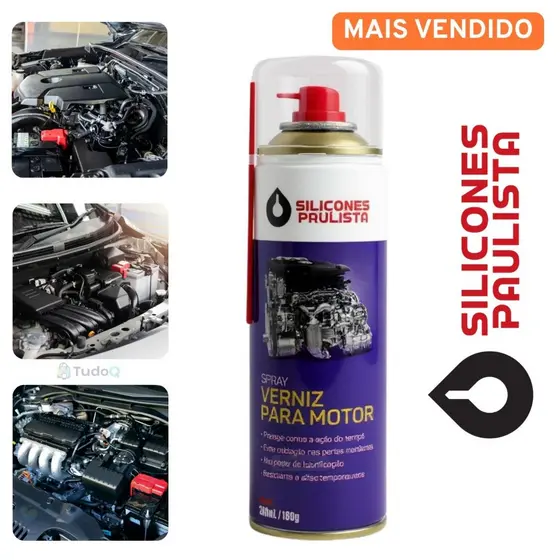 Spray Verniz para Motor Silicones Paulista 300ml / 180g