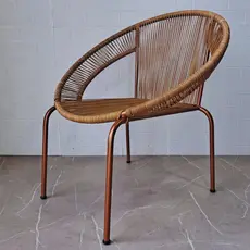 Cadeira Cancun na Fibra Estrutura Cobre Ideal P/ Áreas Externas, Jardim, Varanda, Sala de Estar