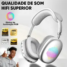 INOVA fone de ouvido bluetooth sem fio Com efeitos de iluminação headset com microfone Cancelamento De Ruído Confortável