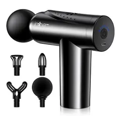 INOVA Massageador elétrico portátil Alívio da dor muscular Recarregável Múltiplas cabeças Profissional 6níveis