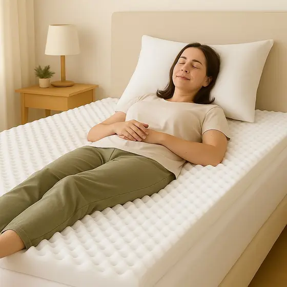 Colchão Pillow Top Colchonete Espuma D18 Casca Caixa de Ovo Anti Escaras Alívio de Pressão Tamanho: Solteiro