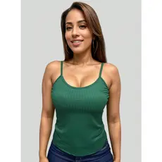 Blusas Feminina Regata de Alça Fina Ribana Canelada Basica Alcinha Blusinha Slim Verão Promoção