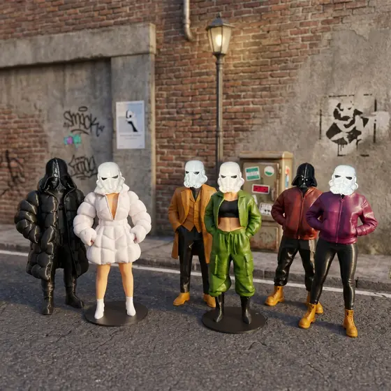 Action Figure Darth Vader e Stormtrooper | Star Wars Streetwear
