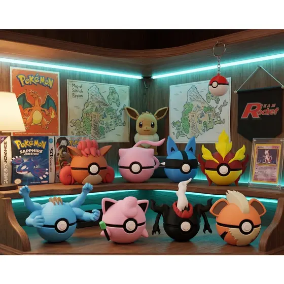 Mini Pokébola Pokémon  Poké Ball - Decorativa/Muitos Modelos