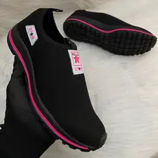 Tênis Feminino Ortopédico Calce Facil Full STAR Leve Meia Macio confortável unissex Elástico