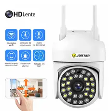 Câmera De Segurança Jortan 8161 Wi-fi Externa À Prova D'água IP66 Full Hd YOOSEE Gira 360Speed Dome Bivolt Visão Noturna