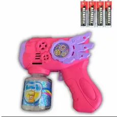 Brinquedo Pistola Bolha de Sabão automática lança bolha com Led