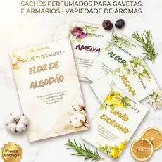 Sachê Perfumado Kit 5 a 30 Un, Aromatizador Gaveta, Armário Closet Roupa Ambiente Cheiro Duradouro Anti Mofo Casa, Carro
