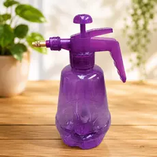 Pulverizador Pressão Manual 1,6L Jardim Plantas Limpeza Bico Ajustável Gatilho Trava Pega Sapo Casa