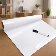 Papel Adesivo Quadro Branco PVC 2m Recados Estudos Escritório Escola Parede Porta Marcador Infantil