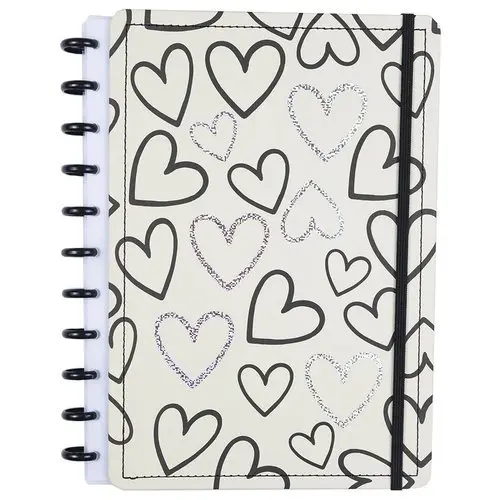 Caderno Grande Capa Dura Resistente Disco Reposicionavel Organização Prática Escolar Profissional