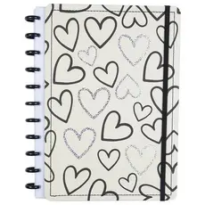 Caderno Grande Capa Dura Resistente Disco Reposicionavel Organização Prática Escolar Profissional