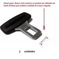 2 Linguetas Fivelas Simples Do Cinto De Segurança Universal