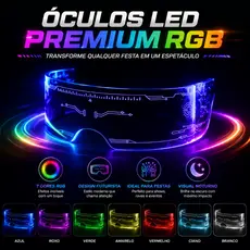 Envio de São Paulo | Óculos Luminosos Com Led Que Brilham Coloridos Festas Baladas Shows Eventos