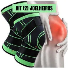 Até 2 Joelheiras De Compressão Estabilizadora Tensor Alívio De Compressão 360º Ajustável Ortopédica Musculação Esportiva