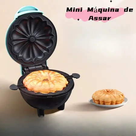 Forno de Bolo Mini Elétrico Dash Bundt Maker Antiaderente Compacto para Cozinha Pequena