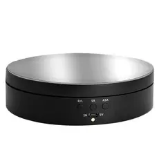 Suporte Expositor Giratório | USB Recarregável Para Vitrine Foto E Decoração Preto Branco FLASH