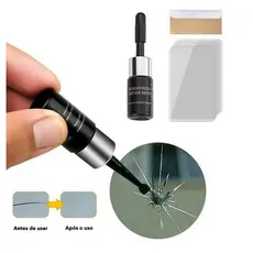 Kit Resina Reparo Para-brisa Tela Rachadura Líquido Vidro Profissional Carro Reparo Rápido Confiável