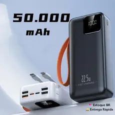 Carregador Portátil grande 50000mah Turbo 22.5W PD carregamento ultrarrápido
