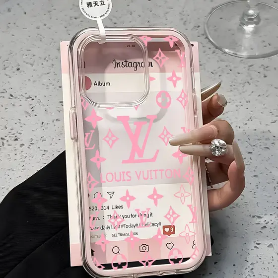 VL LOGO 2 Em 1 Capa Capinha Para iPhone 16 15 14 Plus 13 12 11 17 Air Pro Max Transparente Anti-Impacto