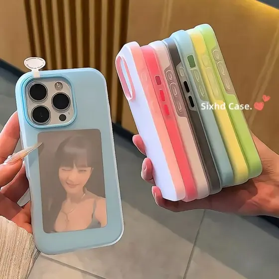 Guardar Memórias Com Foto Capa Para iPhone 17 Air 16 15 14 Plus 13 12 11 Pro Max 16e 2 Em 1 Anti-impacta