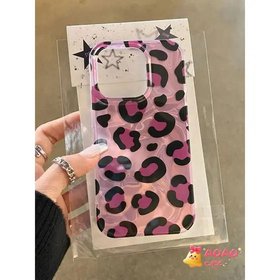 Capinha Capa Para iPhone 17 Ar 13 11 12 14 15 16 Plus Pro Max XR Estampa de onça