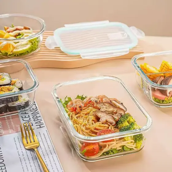 Conjunto 10 Potes De Vidro Hermético Borossilicato Marmita Para Micro-ondas Forno
