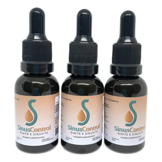 3 Sinus Control 30ml Original Fórmula Avançada Envio Rápido Natural