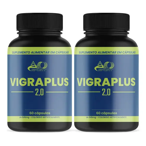 2x Vigraplus 60 Cápsulas - Envio Imediato - Fórmula Avançada