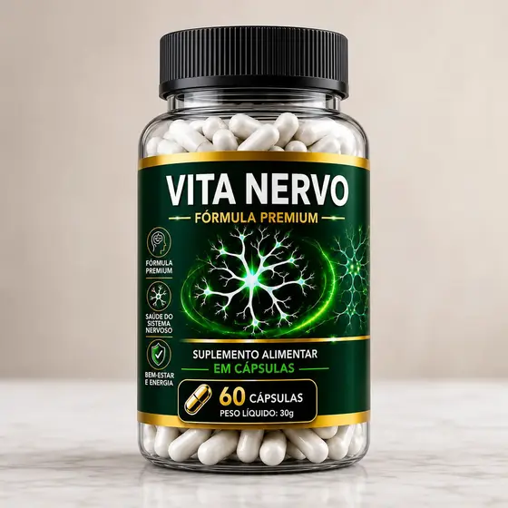 Vita Nervo 60 Cápsulas Original -  Envio Hoje Loja Oficial