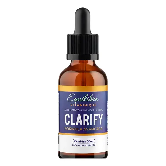 1 Clarify 30 Ml Suplemento Para Foco Memória E Cognição