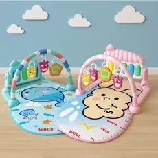 Tapete Bebê de Atividades Musical com Piano Interativo - Rosa e Azul | Brinquedo | Educativo | Baby