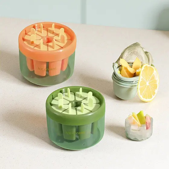 Forma para picolé e sorvete para uso doméstico, forma de sorvete de qualidade alimentar para crianças fazerem picolés, p