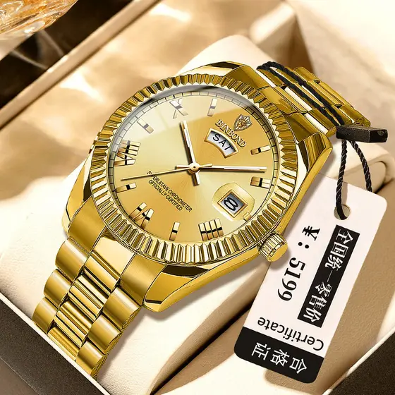 Relógio de pulso masculino para negócios, elegante relógio mecânico à prova d'água para casal, modelo azul, Datejust 7.1
