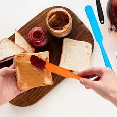 Espátula de silicone para creme de bolo, faca de mistura, utensílio para assar queijo resistente ao calor, resistente a