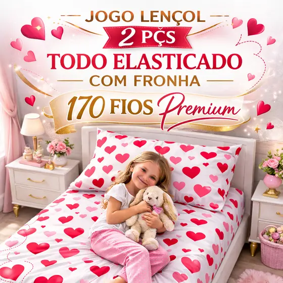 Jogo De Lençol Solteiro Infantil 2 Peças Estampado Colorido Forro De Cama Macio Confortável